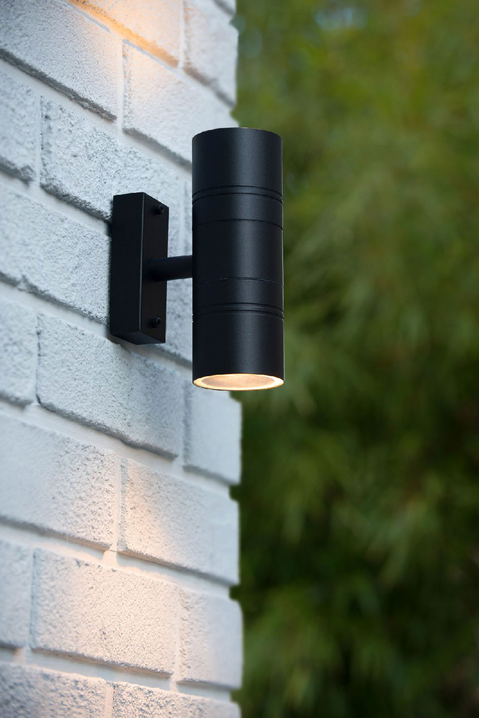 Lucide ARNE-LED - Outdoor Wall Spotlight - Ø 6,3 cm - LED - GU10 - 2x5W 2700K - IP44 - Black
